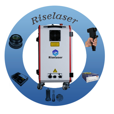 Handheld draagbare laser roestverwijderingsmachine 50W rugzak laser reinigingsmachine voor roest verf Olie verwijdering